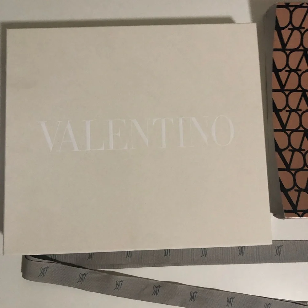 Valentino Designer Logo Empty Gift Box 12.75x11x1.75” Excellent Condition